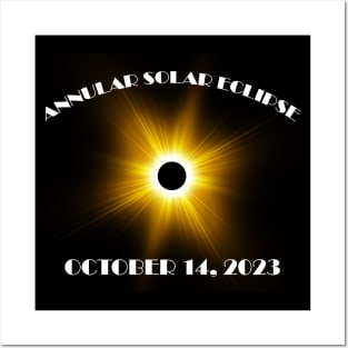 Annular Solar Eclipse 2023 Posters and Art